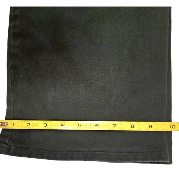 Express Jeans Vintage 90s Women's 5/6 Washed Black Sailor Snap Front Flare - Picture 9 of 13